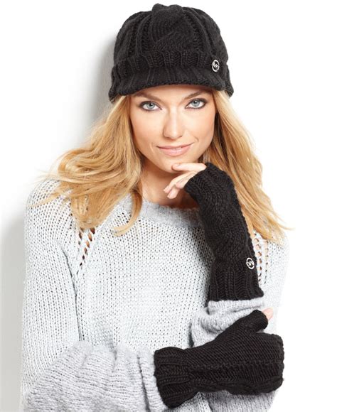 michael kors grey hat|Michael Kors hats for women.